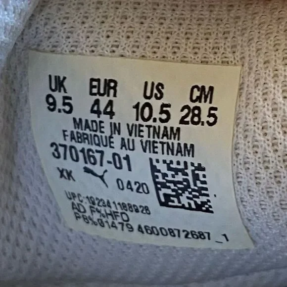 Puma Astro Kick Black White Shoes Synthetic Sneakers Size 10,5 - Picture 12 of 12